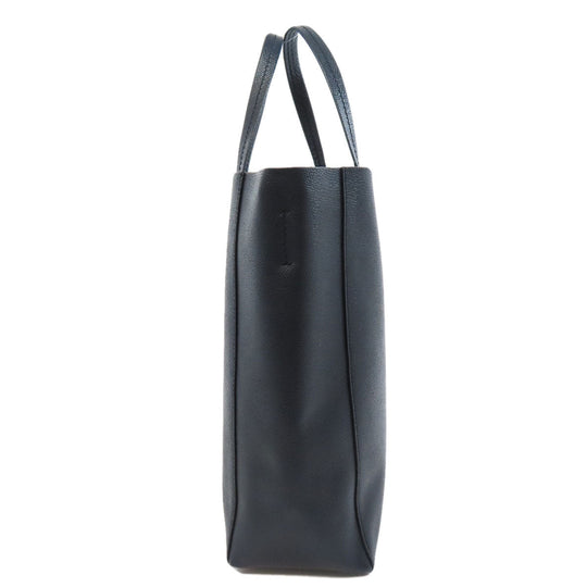 CELINE Handbag leather Navy Vertical hippopotamus Women Used Authentic