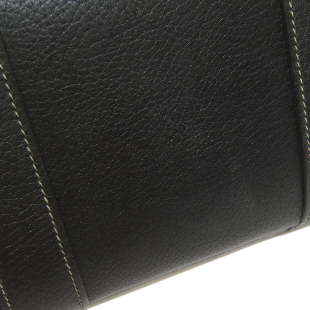 HERMES Handbag Tower ash black Garden Party TPM SilverMetal Women Used Authentic