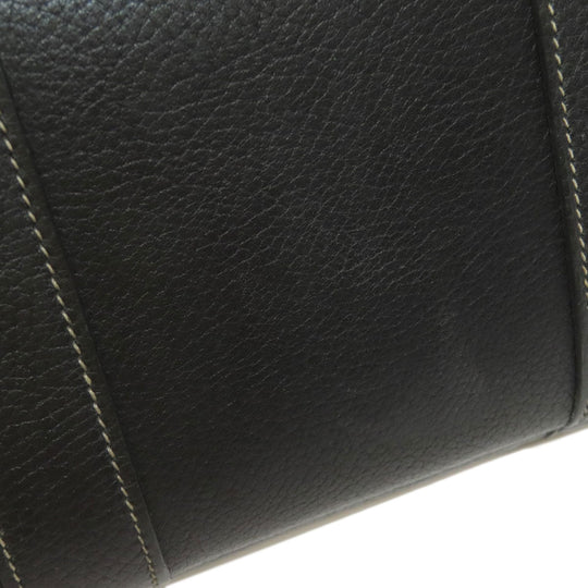 HERMES Handbag Tower ash black Garden Party TPM SilverMetal Women Used Authentic