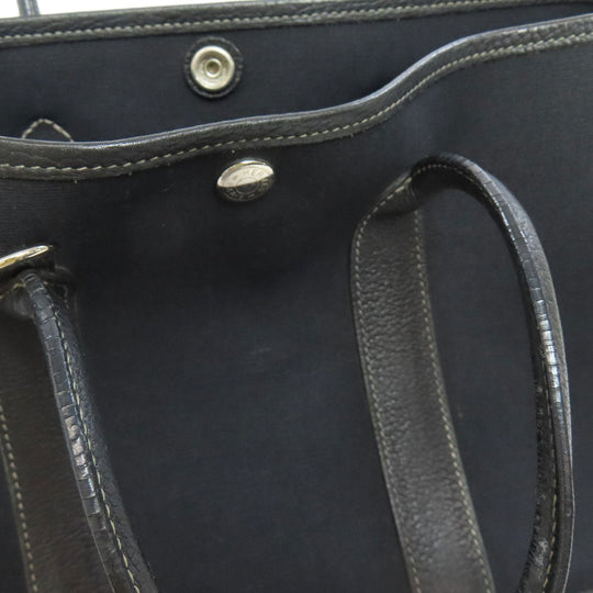 HERMES Handbag Tower ash black Garden Party TPM SilverMetal Women Used Authentic