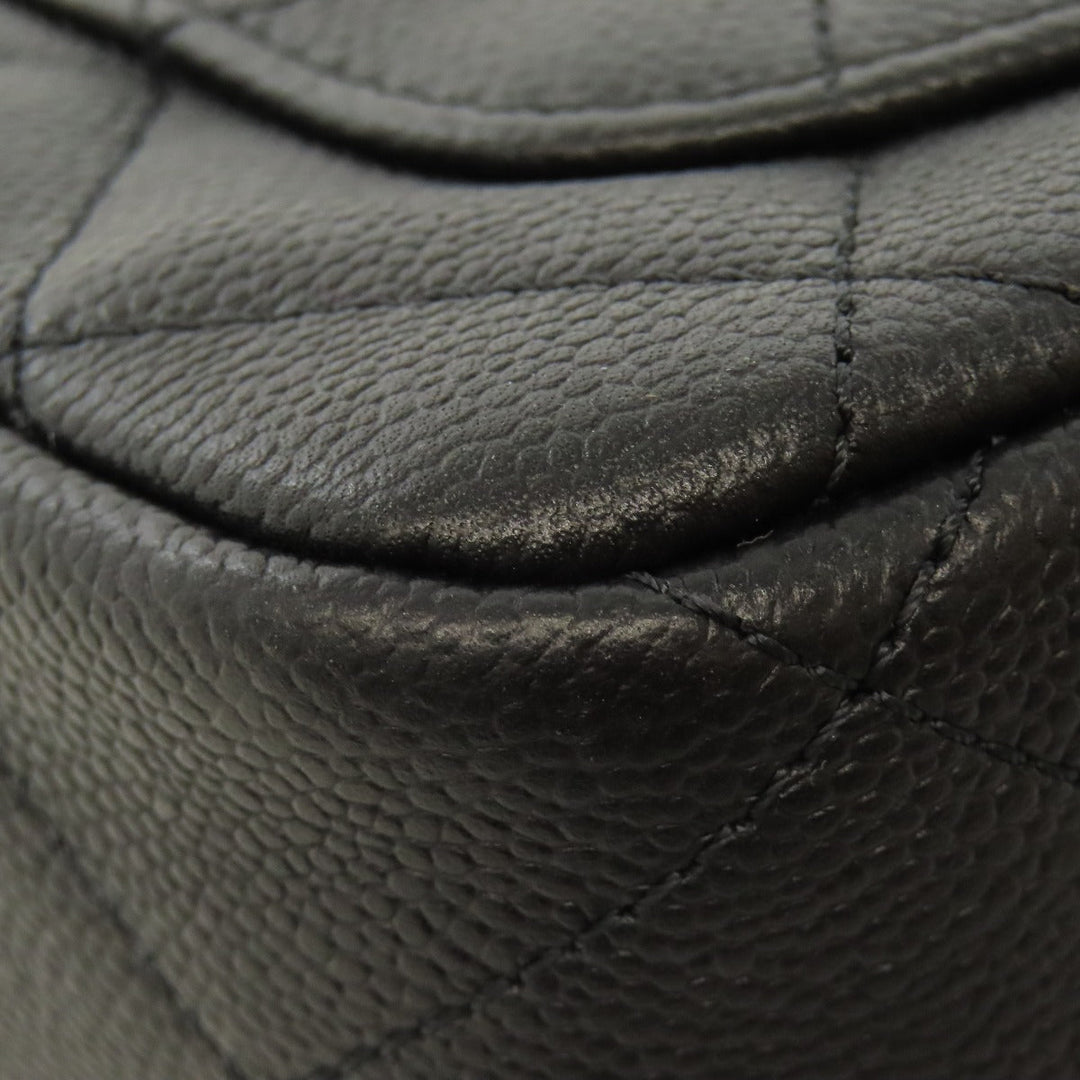 CHANEL Shoulder Bag Grained Calfskin Skin black ChainShoulder COCO Mark Gold Metal