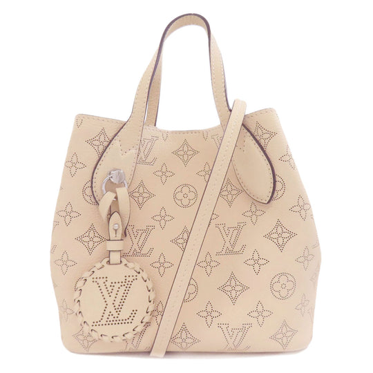 LOUIS VUITTON Handbag M21909 Mahina leather beige Blossom PM Women Used Authentic