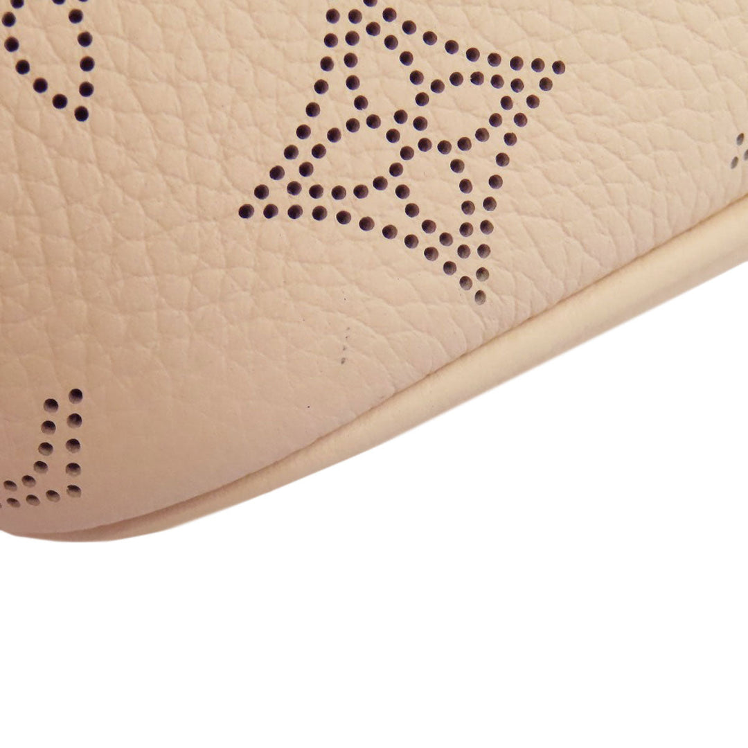 LOUIS VUITTON Handbag M21909 Mahina leather beige Blossom PM Women Used Authentic