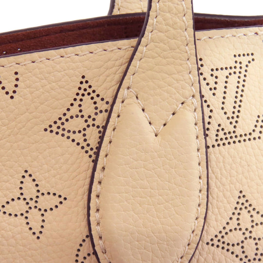LOUIS VUITTON Handbag M21909 Mahina leather beige Blossom PM Women Used Authentic