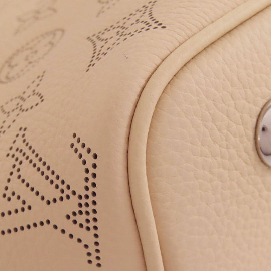 LOUIS VUITTON Handbag M21909 Mahina leather beige Blossom PM Women Used Authentic