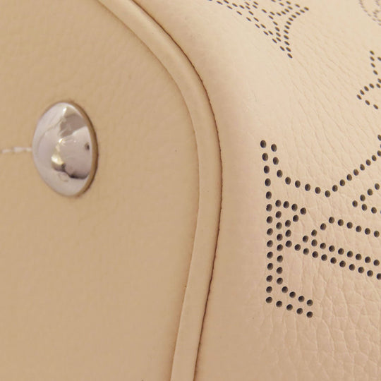 LOUIS VUITTON Handbag M21909 Mahina leather beige Blossom PM Women Used Authentic