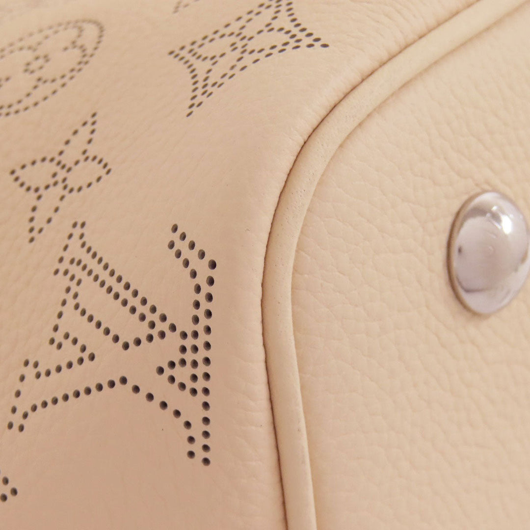 LOUIS VUITTON Handbag M21909 Mahina leather beige Blossom PM Women Used Authentic