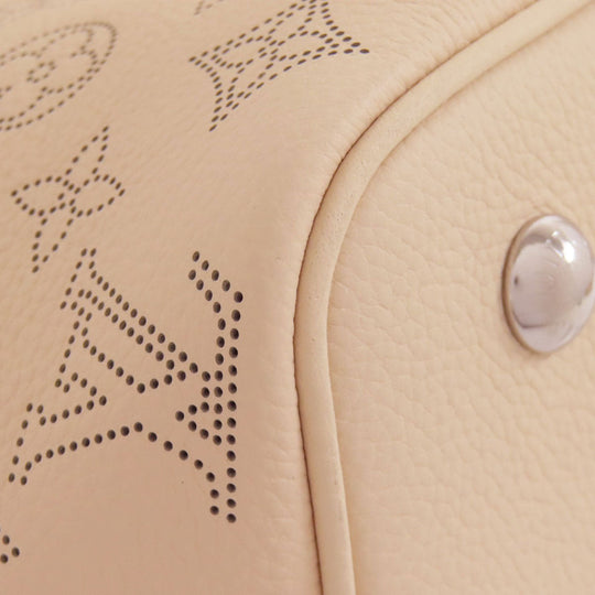 LOUIS VUITTON Handbag M21909 Mahina leather beige Blossom PM Women Used Authentic