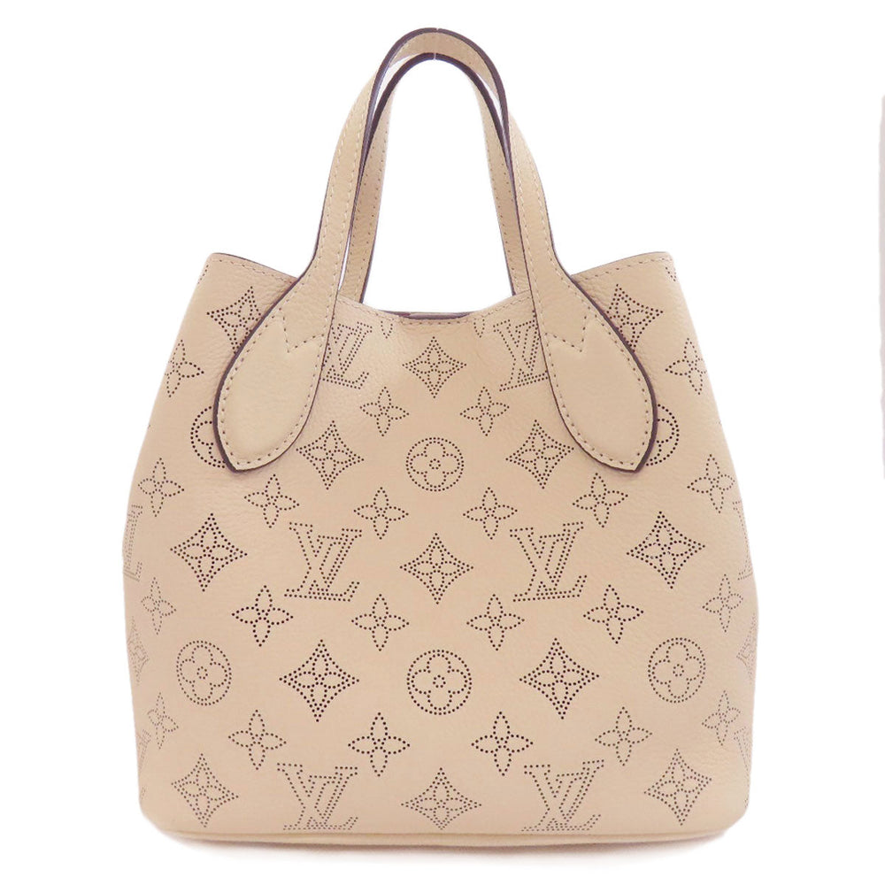 LOUIS VUITTON Handbag M21909 Mahina leather beige Blossom PM Women Used Authentic