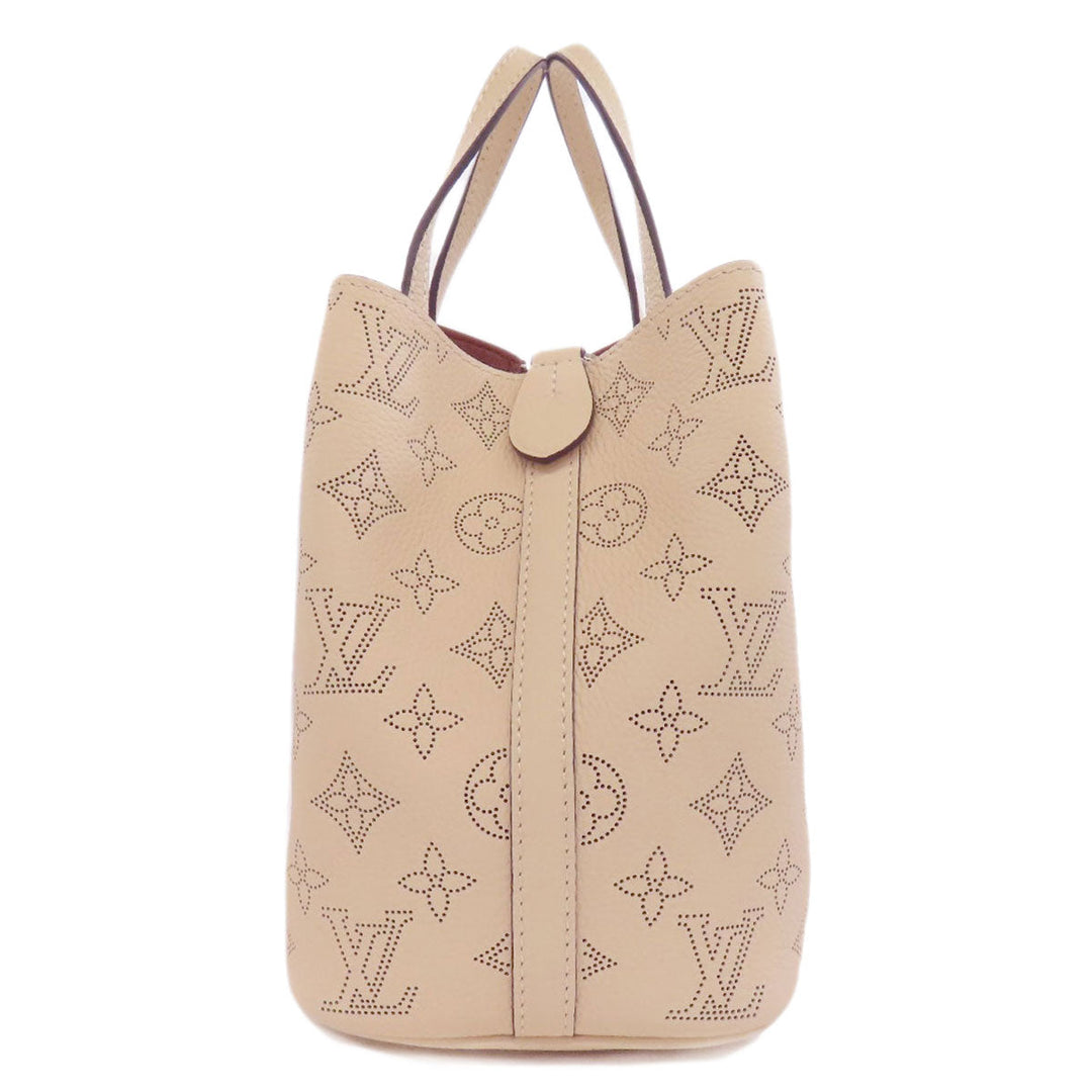LOUIS VUITTON Handbag M21909 Mahina leather beige Blossom PM Women Used Authentic