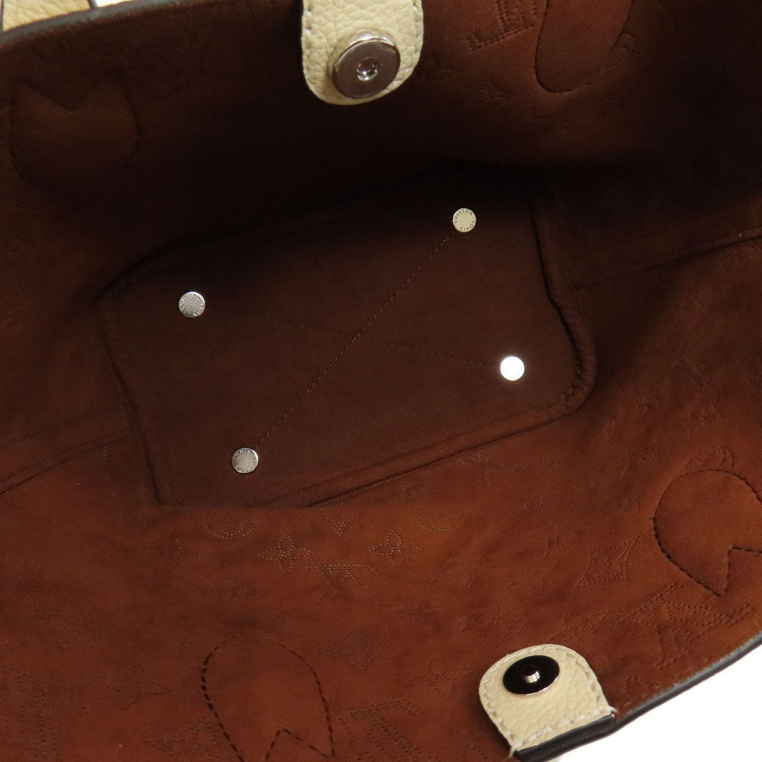 LOUIS VUITTON Handbag M21909 Mahina leather beige Blossom PM Women Used Authentic