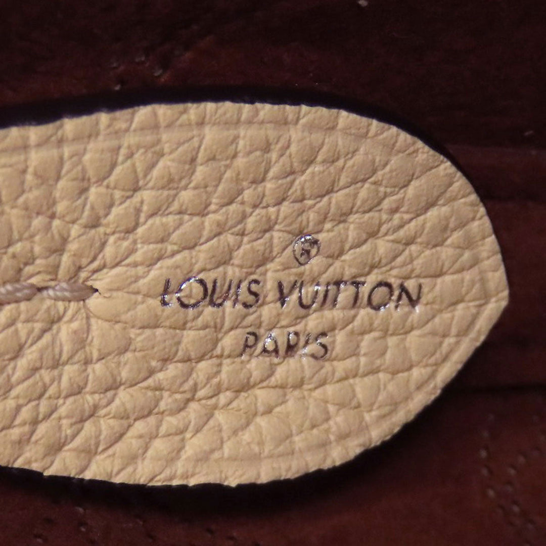 LOUIS VUITTON Handbag M21909 Mahina leather beige Blossom PM Women Used Authentic