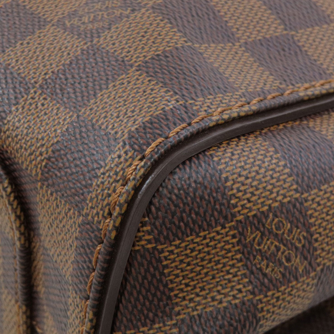 LOUIS VUITTON Tote Bag N41215 Damier canvas Brown Marley Bourne PM Women Used Authentic