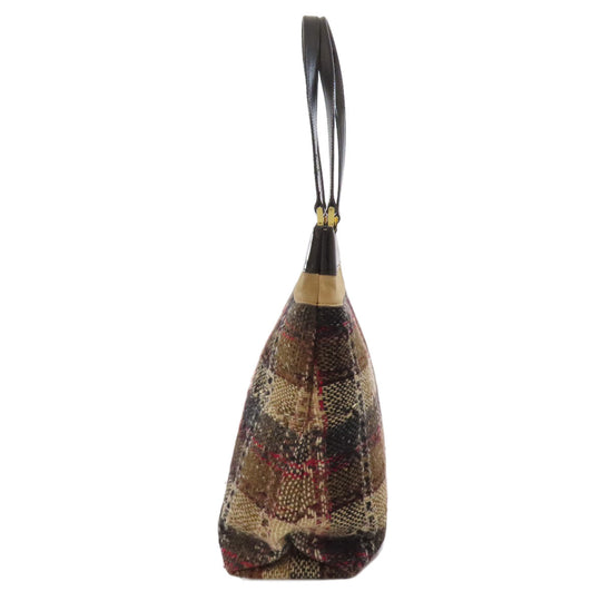 BURBERRY Tote Bag canvas Brown Tartan check