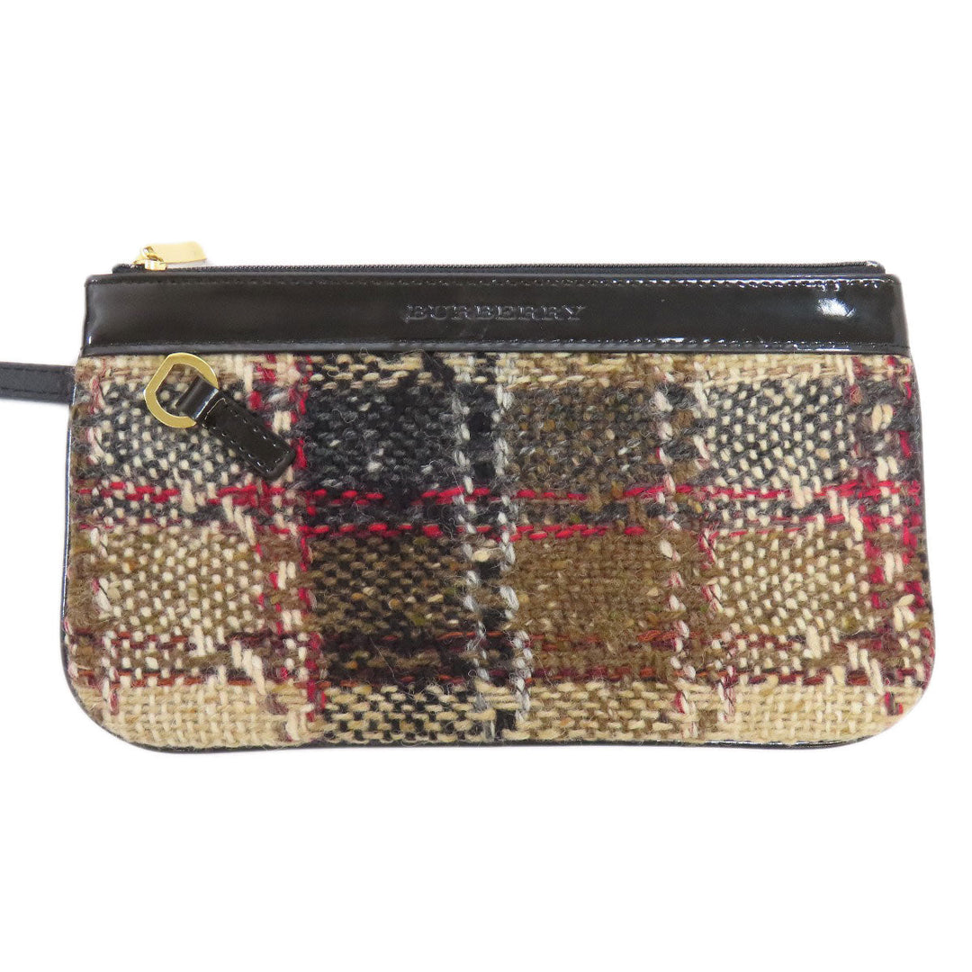 BURBERRY Tote Bag canvas Brown Tartan check