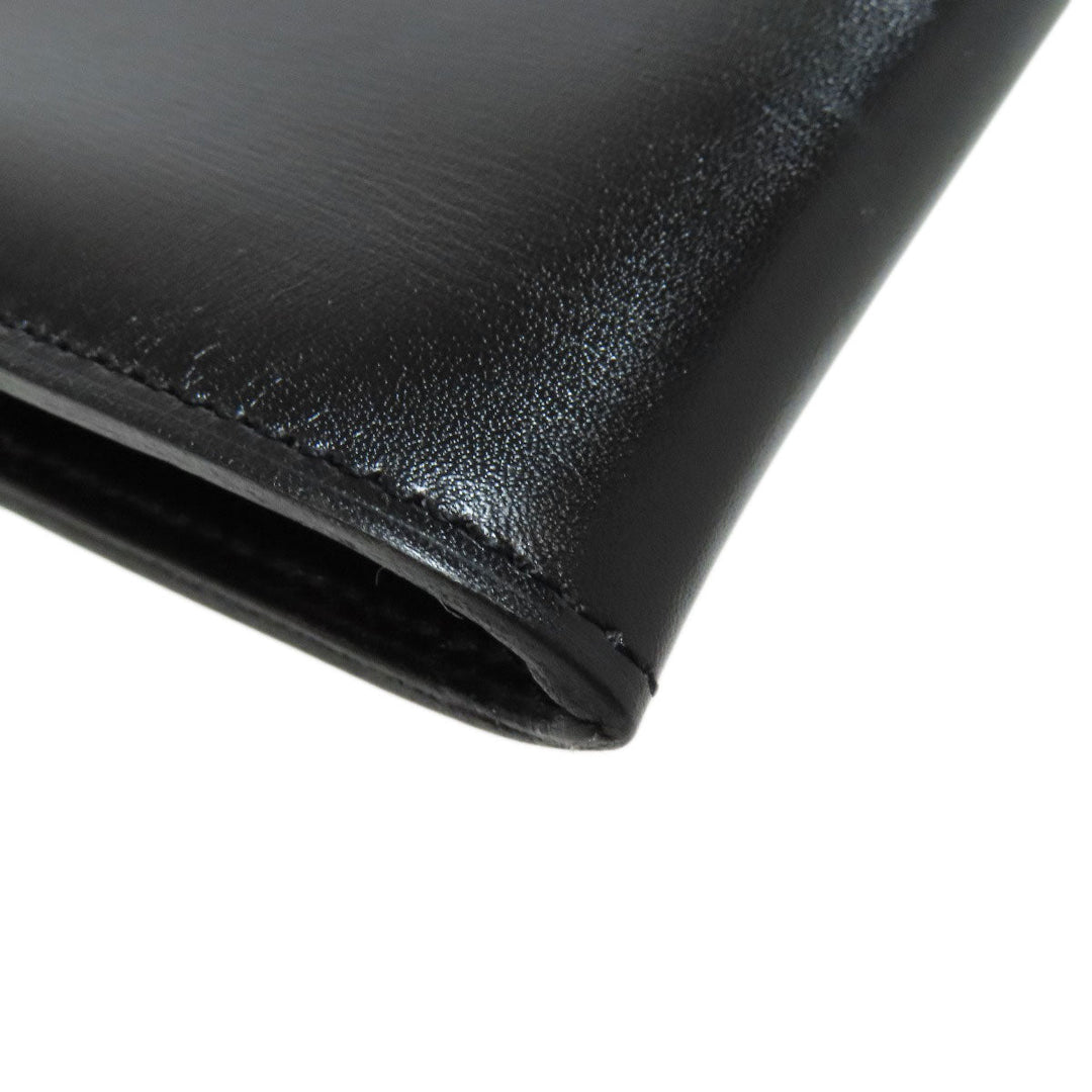 HERMES Shoulder Bag leather black Omenitu Women Used Authentic
