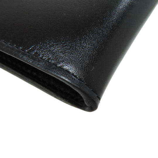 HERMES Shoulder Bag leather black Omenitu Women Used Authentic