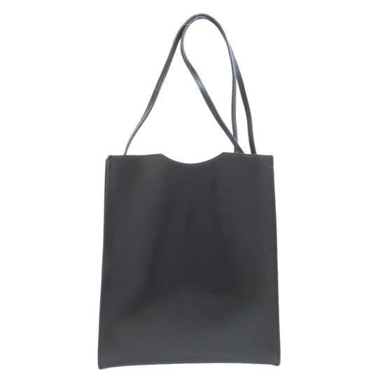 HERMES Shoulder Bag leather black Omenitu Women Used Authentic