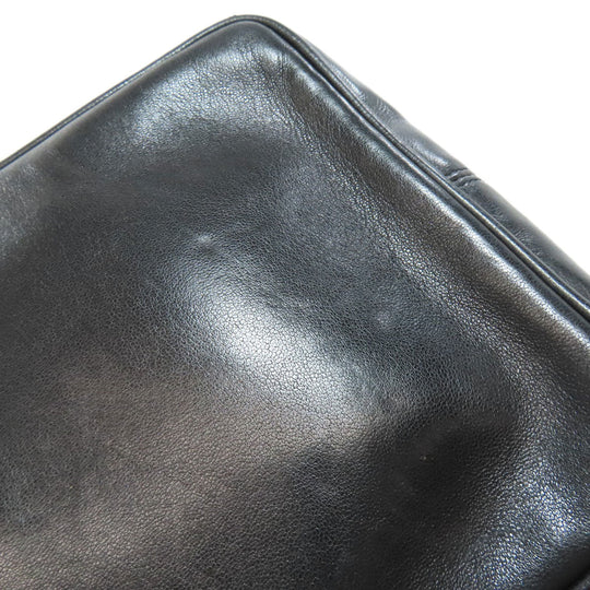 CHANEL Shoulder Bag lambskin black COCO Mark Women Used Authentic