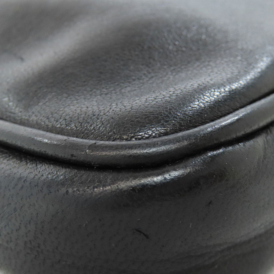 CHANEL Shoulder Bag lambskin black COCO Mark Women Used Authentic