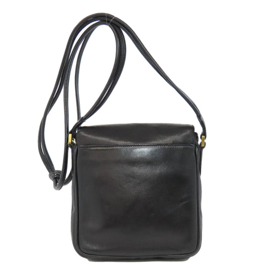 CHANEL Shoulder Bag lambskin black COCO Mark Women Used Authentic