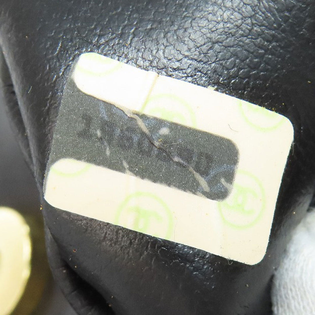 CHANEL Shoulder Bag lambskin black COCO Mark Women Used Authentic