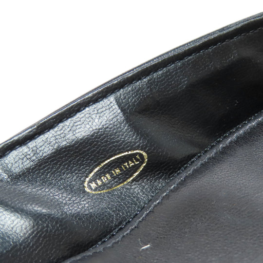 CHANEL Shoulder Bag lambskin black COCO Mark Women Used Authentic