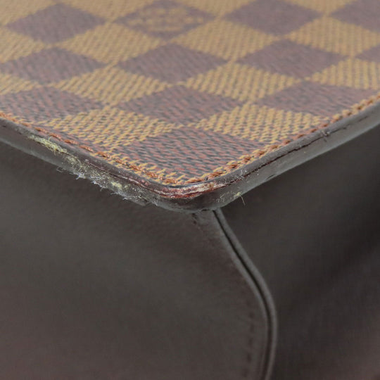 LOUIS VUITTON Tote Bag N51145 Damier canvas Brown Venice PM Women Used Authentic