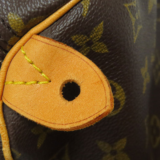 LOUIS VUITTON Boston Duffel bag M41524 Monogram canvas Brown Speedy 35 Women Used Authentic