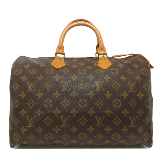 LOUIS VUITTON Boston Duffel bag M41524 Monogram canvas Brown Speedy 35 Women Used Authentic