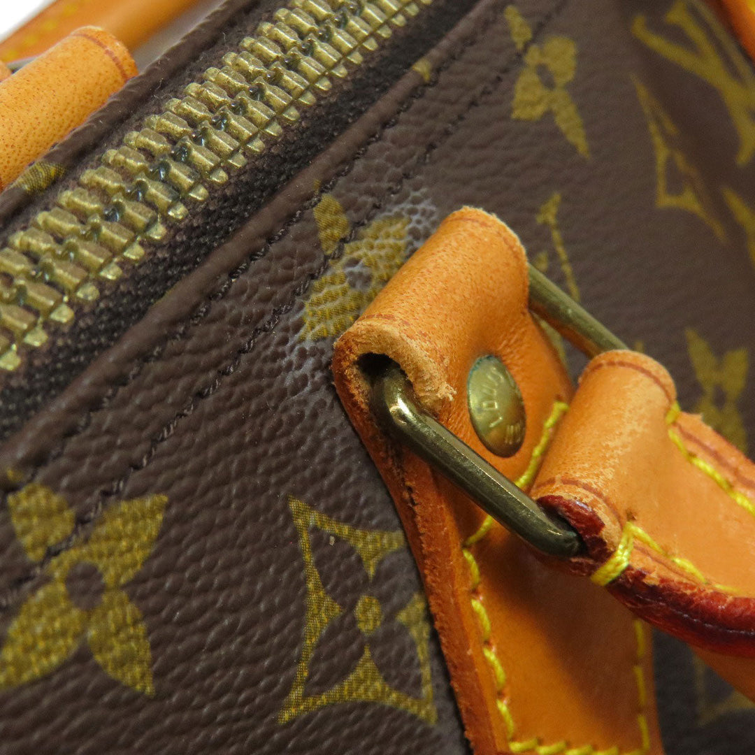 LOUIS VUITTON Boston Duffel bag M41524 Monogram canvas Brown Speedy 35 Women Used Authentic