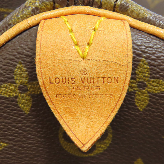LOUIS VUITTON Boston Duffel bag M41524 Monogram canvas Brown Speedy 35 Women Used Authentic