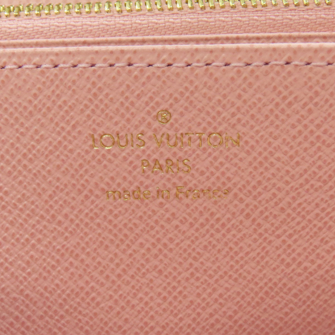 LOUIS VUITTON Long Wallet Purse M41894 Monogram canvas Brown Zippy wallet Women Used Authentic
