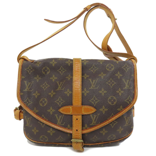LOUIS VUITTON Shoulder Bag M42254 Monogram canvas Brown SaumurM Women Used Authentic