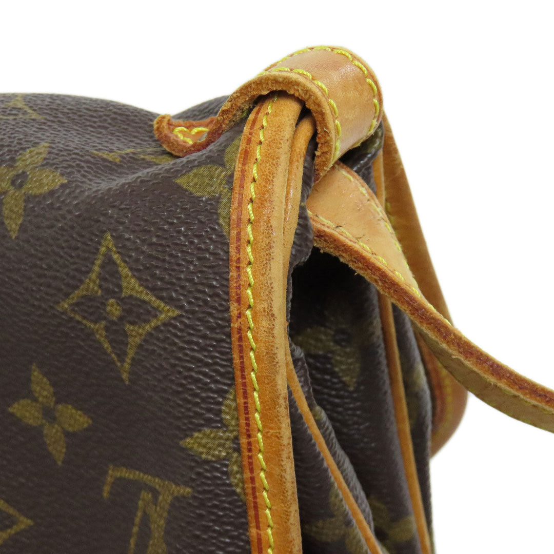 LOUIS VUITTON Shoulder Bag M42254 Monogram canvas Brown SaumurM Women Used Authentic