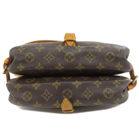 LOUIS VUITTON Shoulder Bag M42254 Monogram canvas Brown SaumurM Women Used Authentic