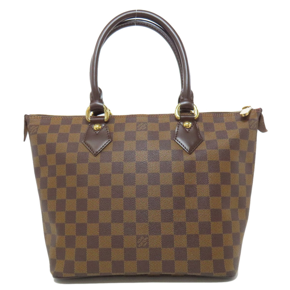 LOUIS VUITTON Tote Bag N51183 Damier canvas Brown Saleya PM Women Used Authentic
