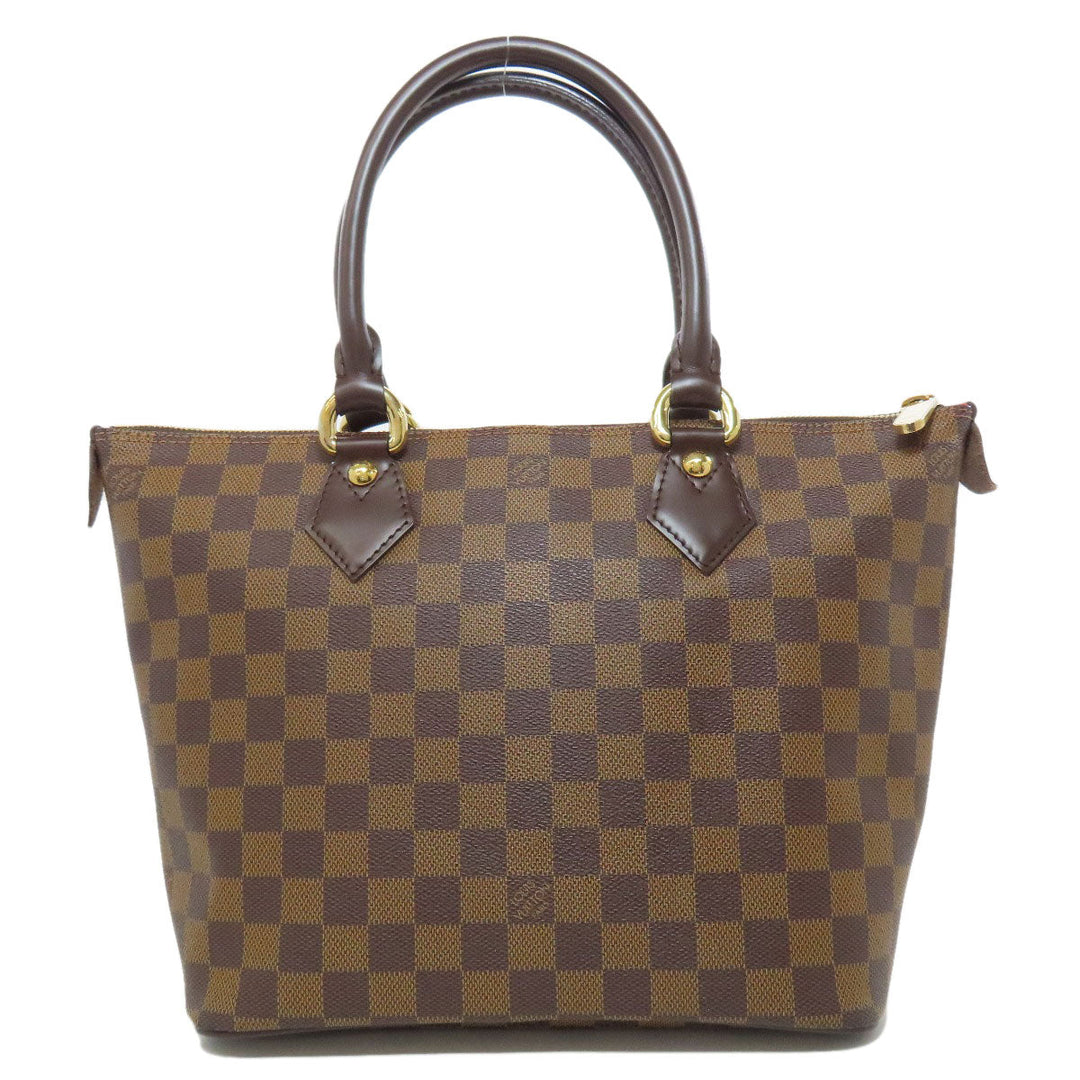 LOUIS VUITTON Tote Bag N51183 Damier canvas Brown Saleya PM Women Used Authentic