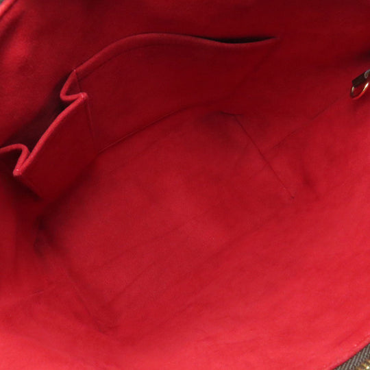 LOUIS VUITTON Tote Bag N51183 Damier canvas Brown Saleya PM Women Used Authentic