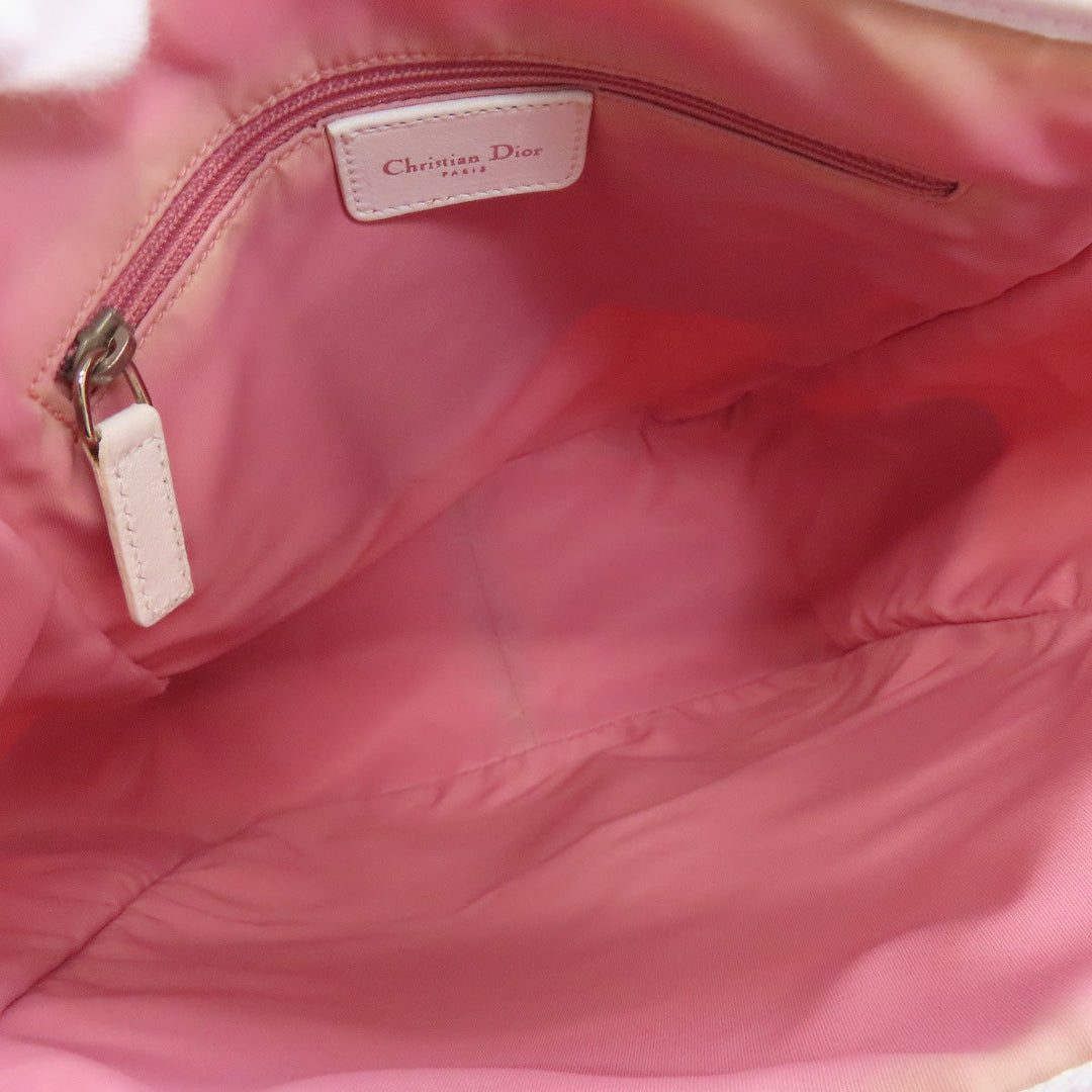 Christian Dior Tote Bag canvas pink Trotter Pattern Women Used Authentic