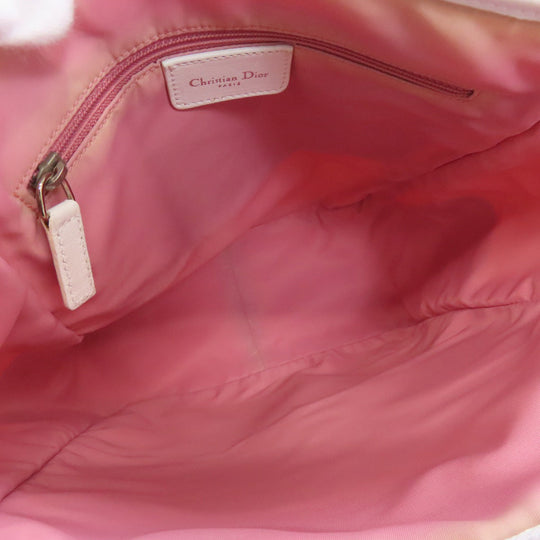 Christian Dior Tote Bag canvas pink Trotter Pattern Women Used Authentic