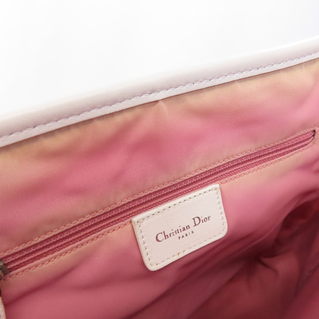 Christian Dior Tote Bag canvas pink Trotter Pattern Women Used Authentic
