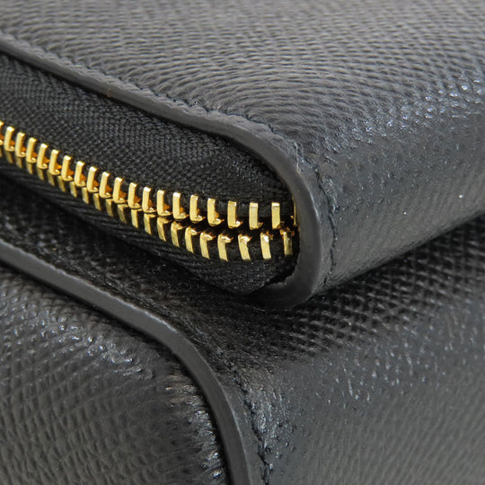 Christian Dior Shoulder Bag Calfskin black Karo double pouch Women Used Authentic