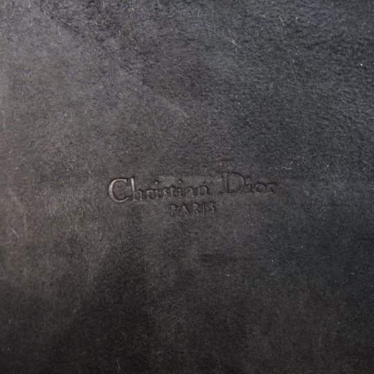 Christian Dior Shoulder Bag Calfskin black Karo double pouch Women Used Authentic