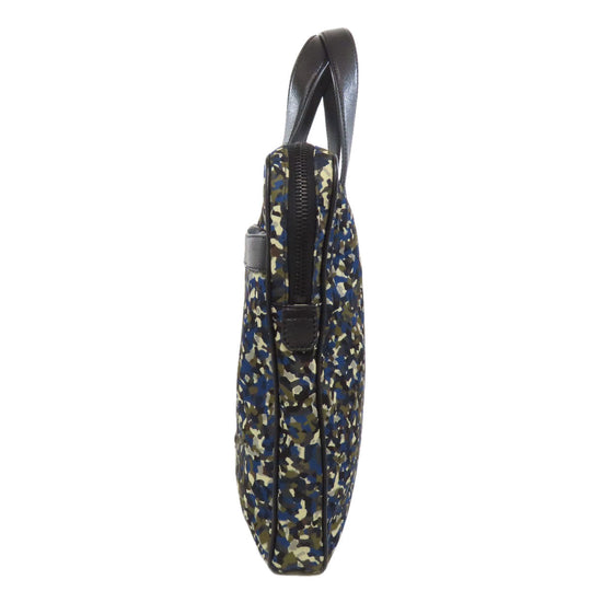 FENDI Handbag Nylon black Camouflage Pattern Women Used Authentic