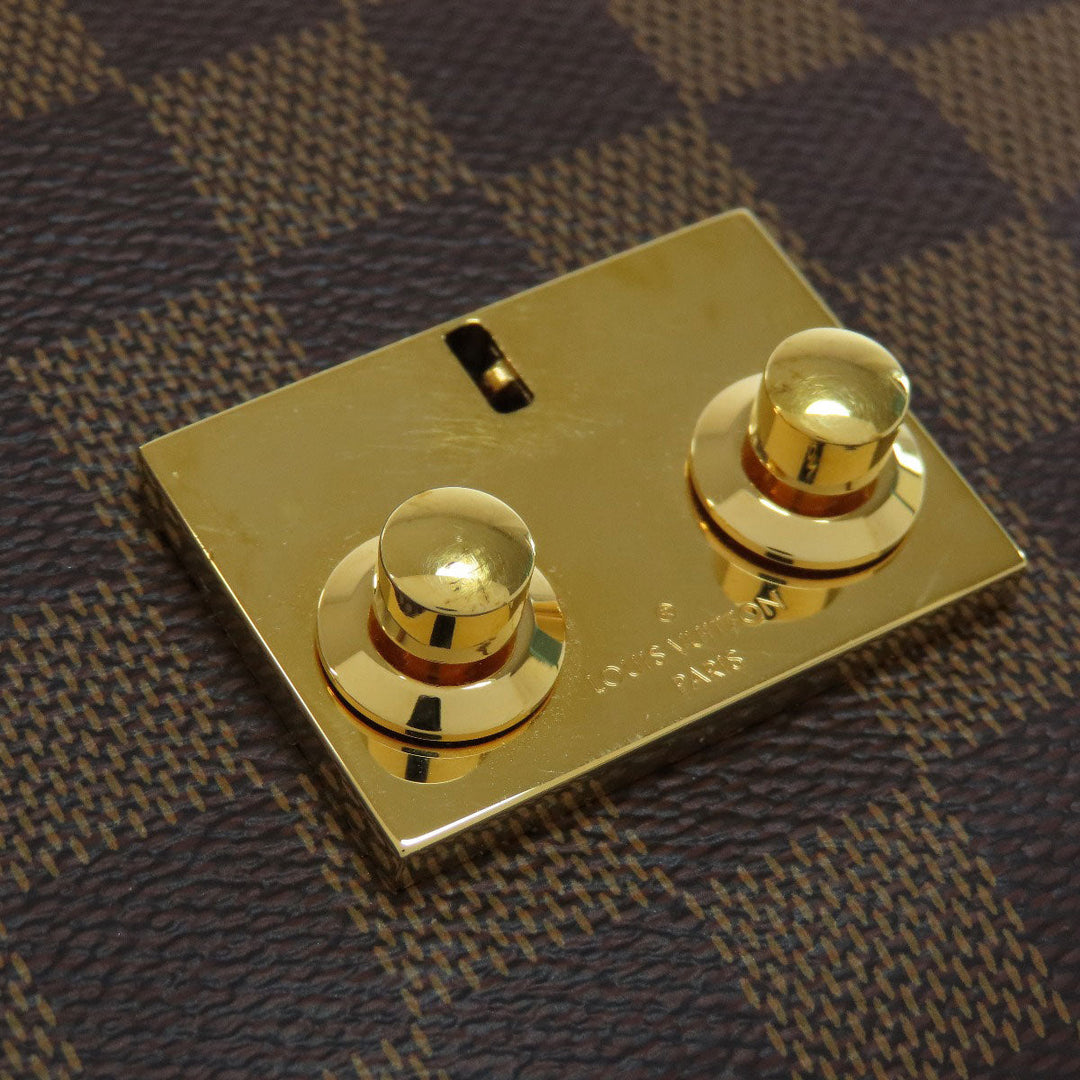 LOUIS VUITTON Tote Bag N53000 Damier canvas Brown Croisette Women Used Authentic