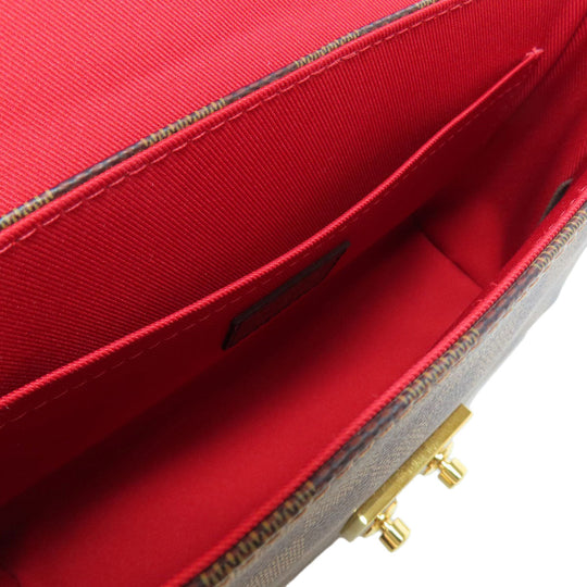 LOUIS VUITTON Tote Bag N53000 Damier canvas Brown Croisette Women Used Authentic