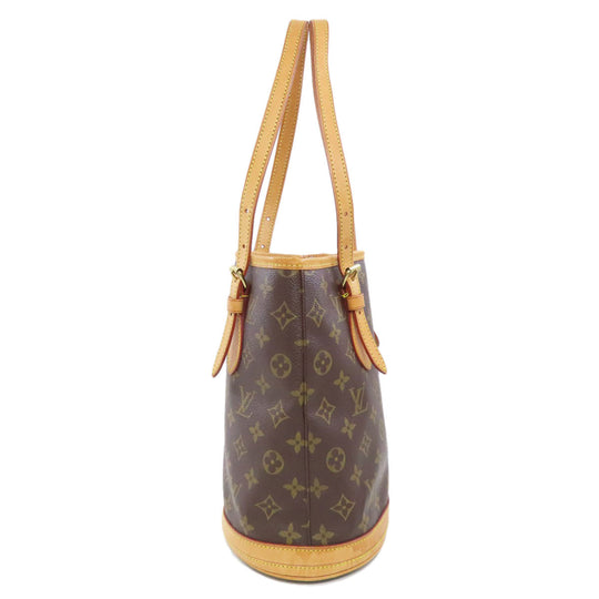 LOUIS VUITTON Tote Bag M42238 Monogram canvas Brown Bucket M Bucket PM Women Used Authentic