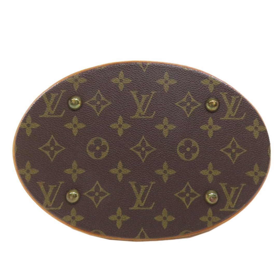 LOUIS VUITTON Tote Bag M42238 Monogram canvas Brown Bucket M Bucket PM Women Used Authentic