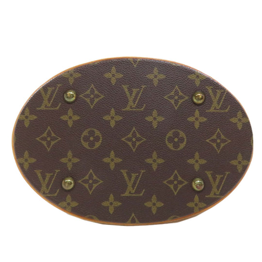 LOUIS VUITTON Tote Bag M42238 Monogram canvas Brown Bucket M Bucket PM Women Used Authentic
